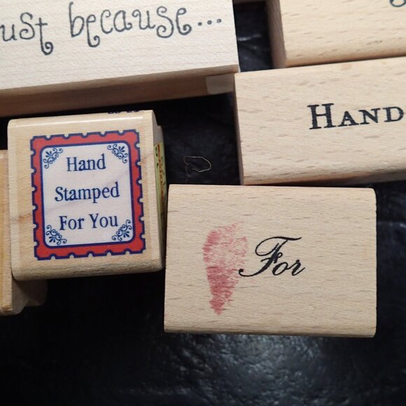 Handmade, From, Made with Love, etc Lot of 11 Stampers - Picture 4 of 5